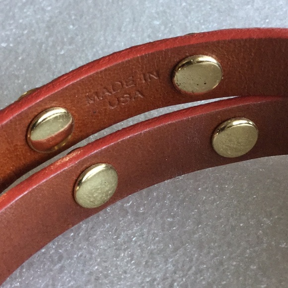 TORY BURCH ORANGE DOUBLE WRAP BRACELET - Picture 3 of 3